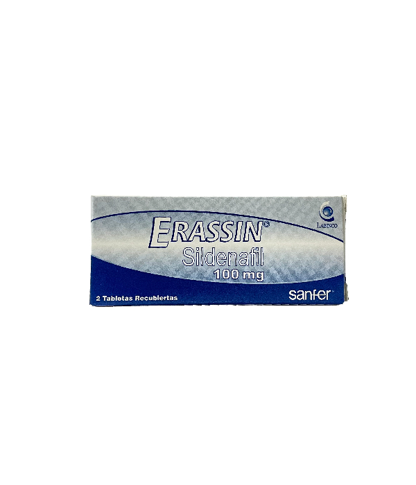 ERASSIN 100 MG TABLETA CAJA X 2 UNIDADES